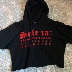 Selena Quintanilla x Forever 21 crop hoodie
